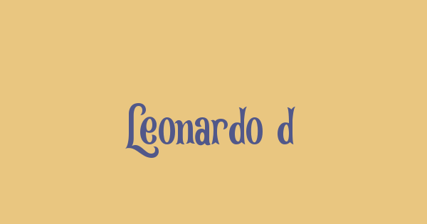 Leonardo da Vincen font thumbnail